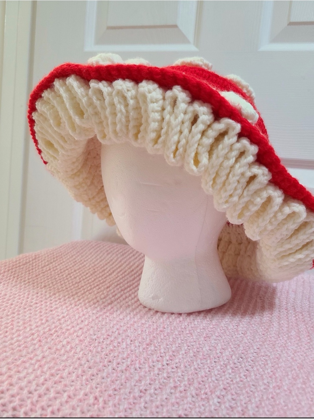 Adult Handmade Crochet Mushroom Hat by Lovemegurumi on Etsy